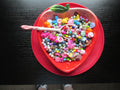 Bead scooping for a unique gift. This is a large scoop